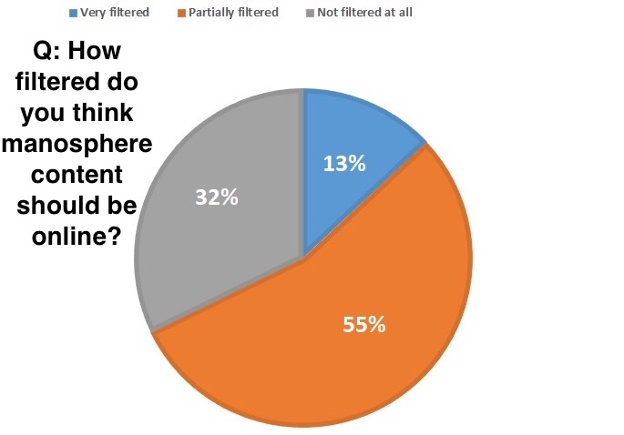How filtered do you think manosphere content should be online?